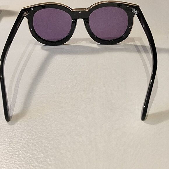 Karen Walker sunglasses, Super Duper Thistle With Case - Picture 5 of 7